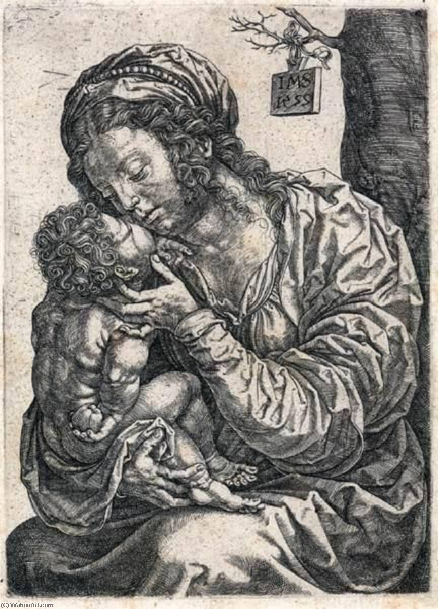 Virgin And Child Seated At The Foot Of A Tree — Jan Gossart