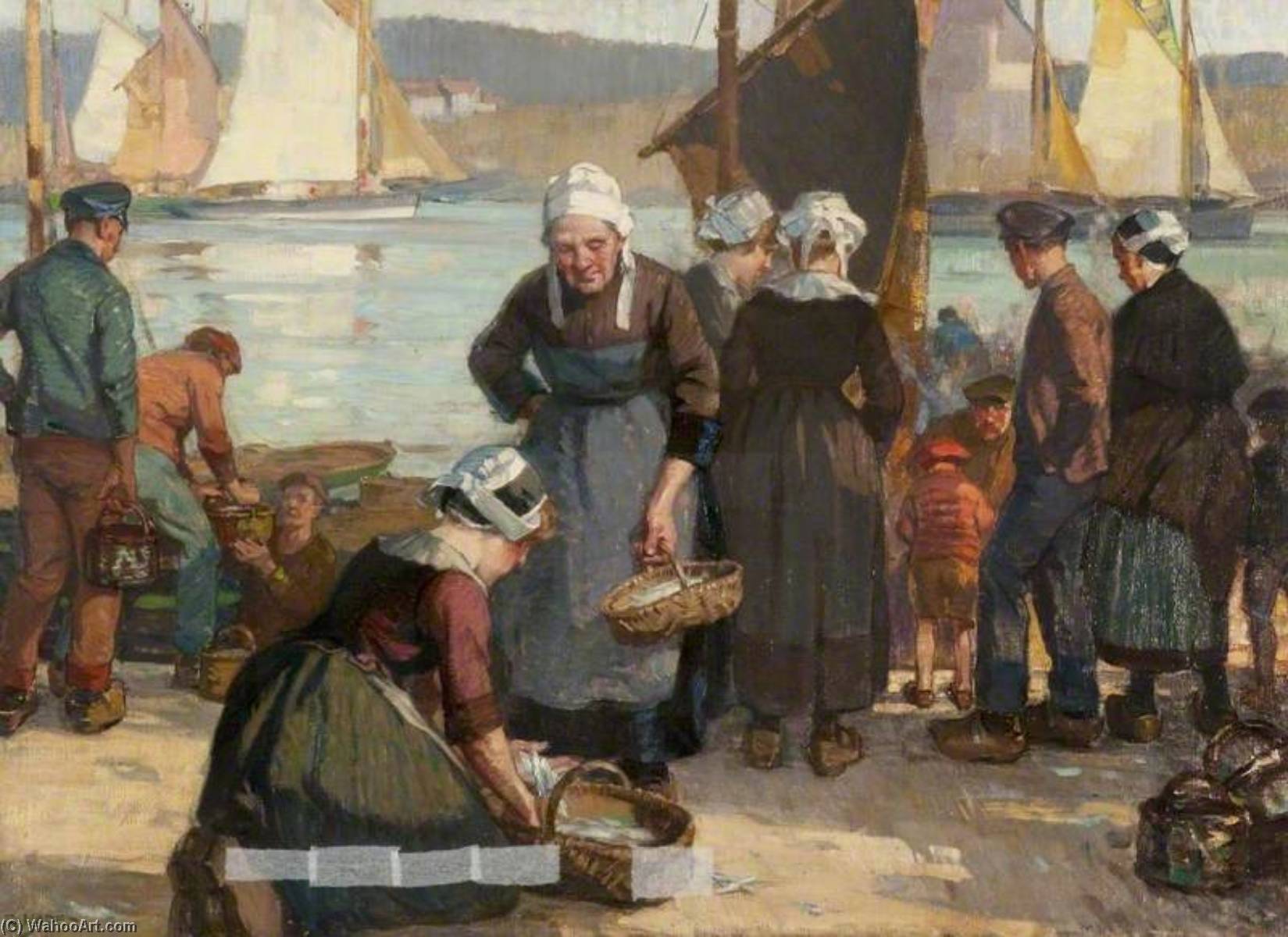 The Return Of The Sardine Fishers, Concarneau — Robert Hope