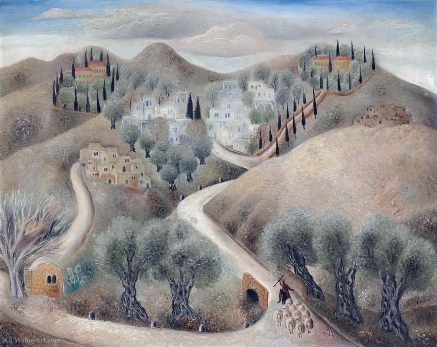 Galilean Landscape, (1929) — Reuven Rubin