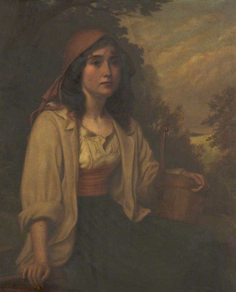 Girl In A Red Bonnet — William Henry Longmaid