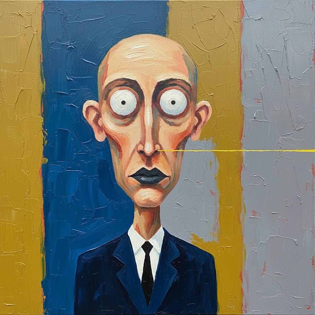 El Peso Del Silencio: Un Estudio Monumental En Ocre Y Distorsión Melancólica — Laurent Mercier