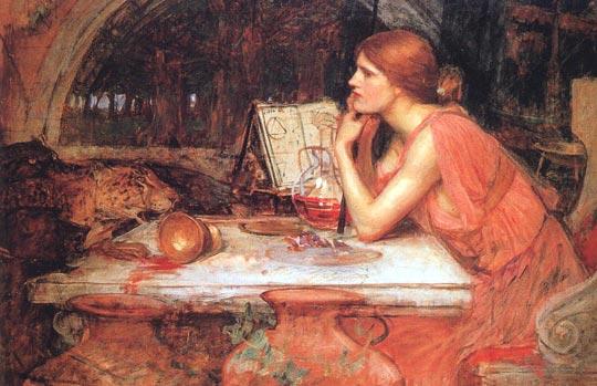 The Sorceress (study) — John William Waterhouse