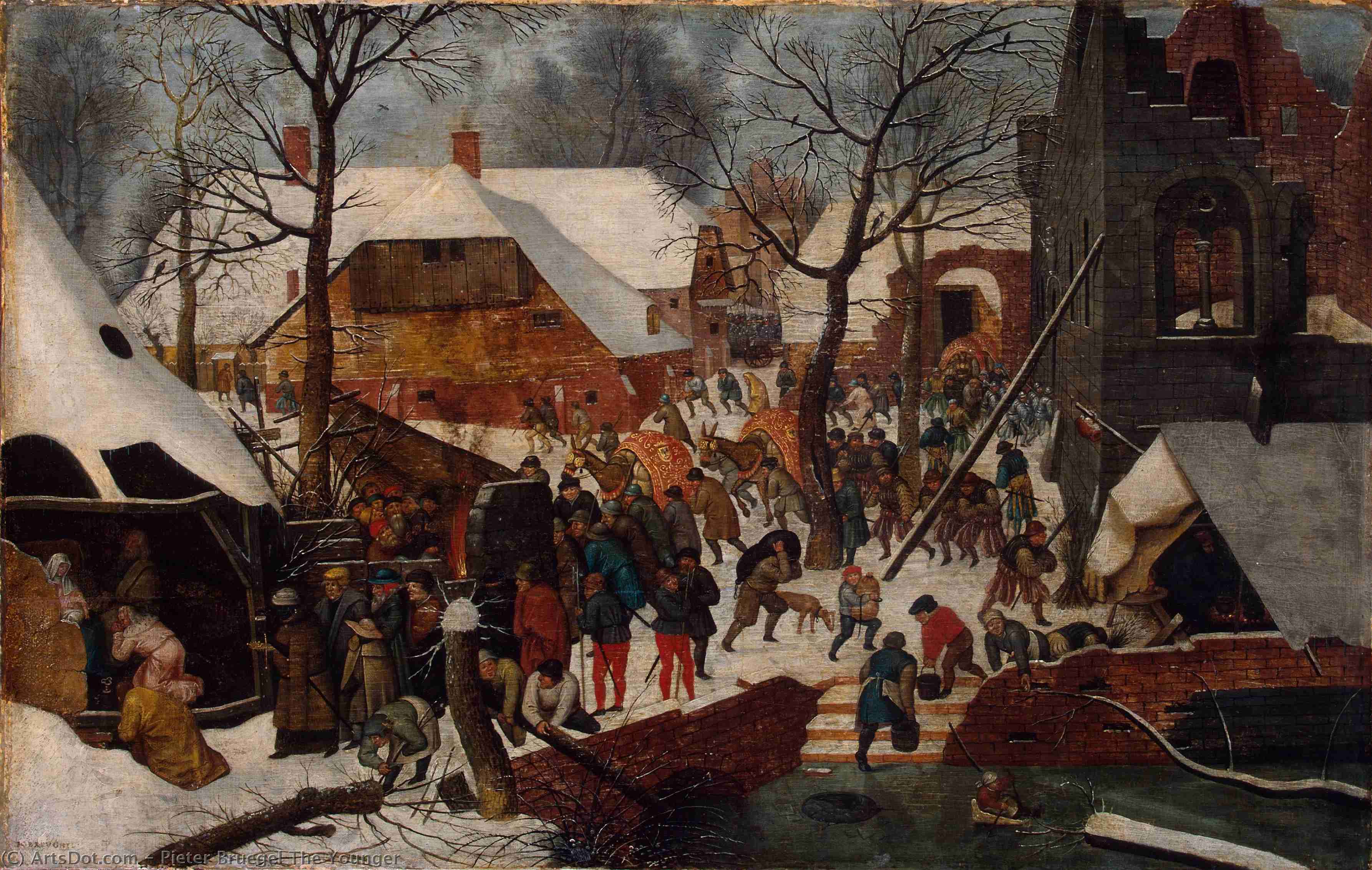 The Adoration Of The Magi In The Snow — Pieter Bruegel The Younger