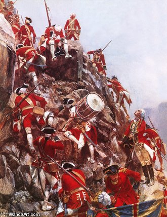 Scaling Of The Heights Of Abraham — Richard Caton Woodville