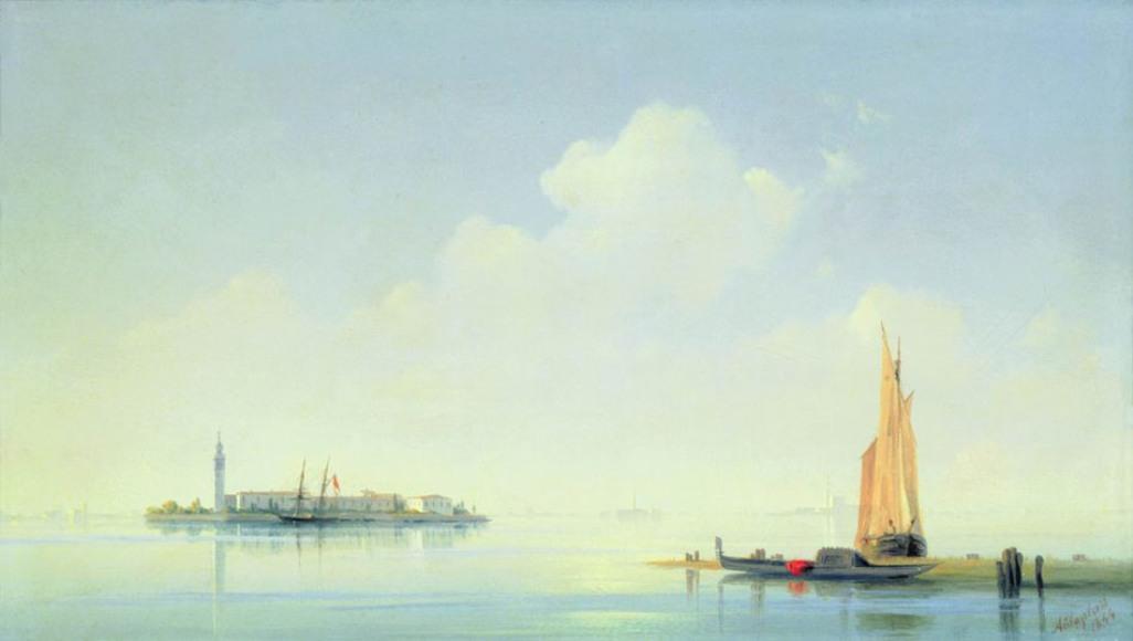 Der Hafen Von Venedig, Die Insel San Giorgio — Iwan Aiwazowski
