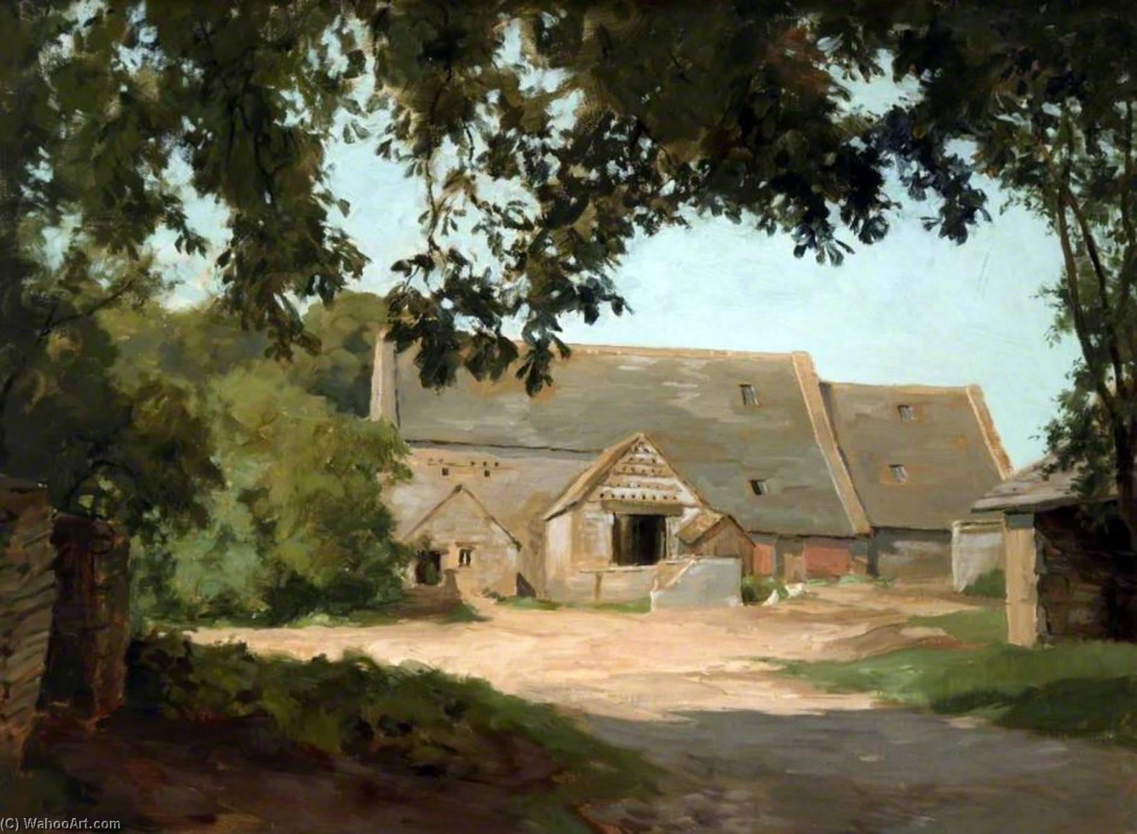 The Barnyard — Joseph Barnard Davis