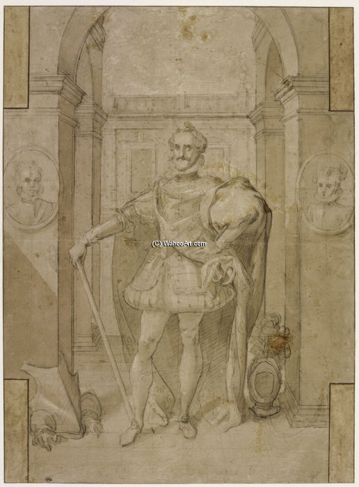 Full-length Portrait Of Henri Iv — Toussaint Dubreuil