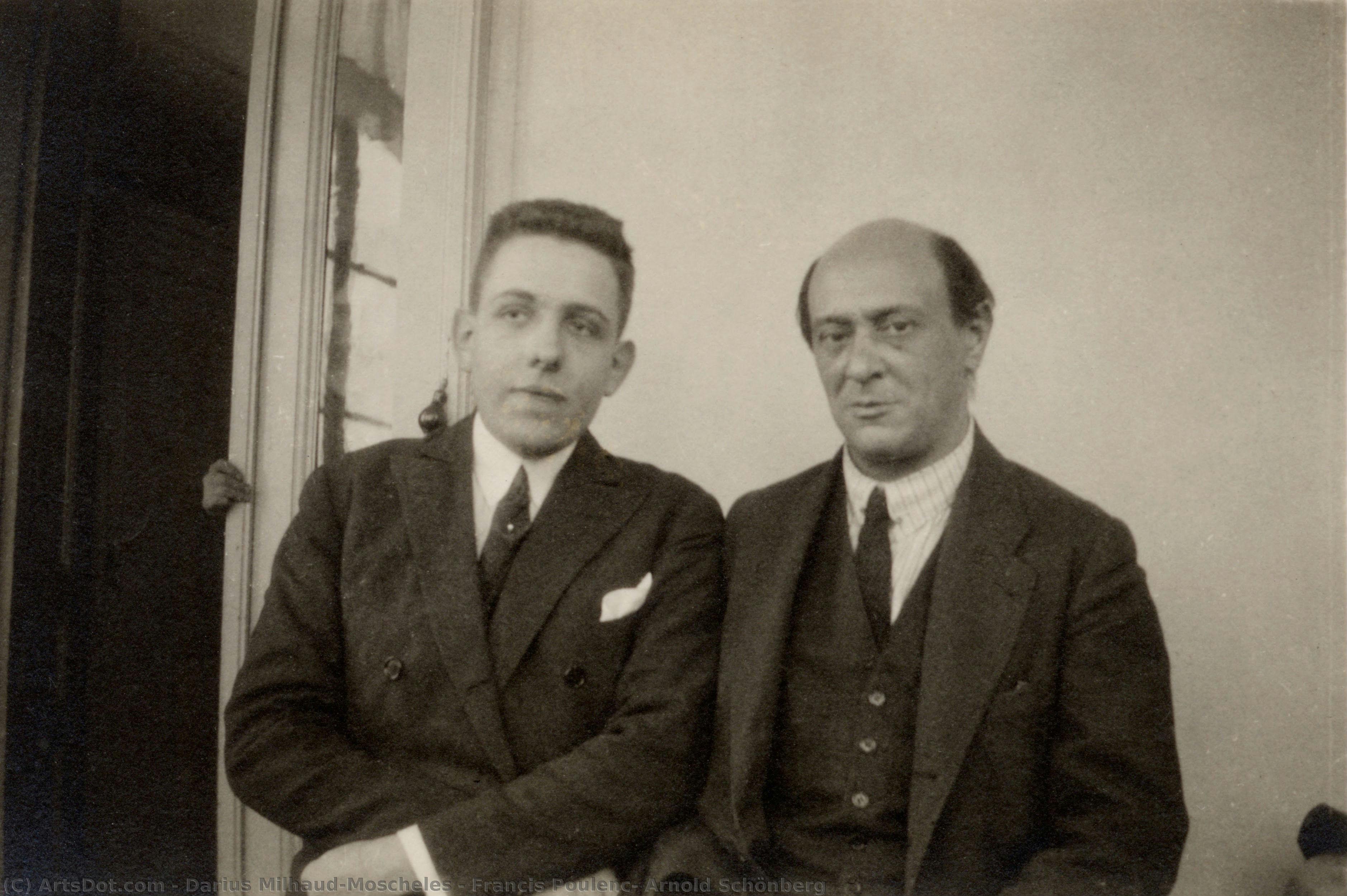 Francis Poulenc, Arnold Schönberg — Darius Milhaud-moscheles