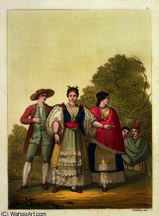 Peruvian Men And Women In Traditional Costume — Gallo Gallina