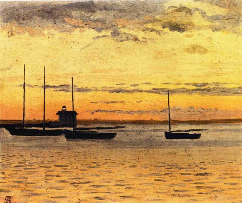 Seascape At Sunset — Francis A Silva