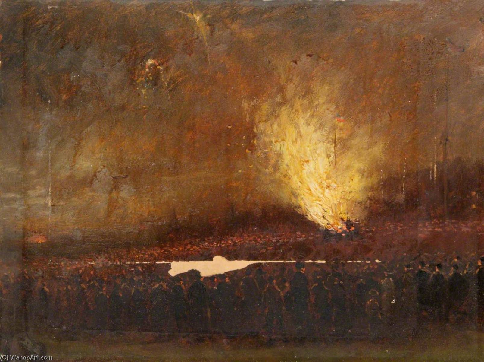 Jubilee Bonfire On Hampstead Heath — Robert Finlay Mcintyre