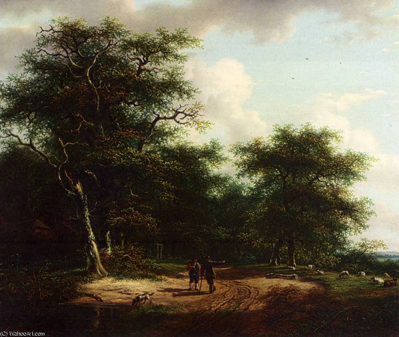 Two Figures In A Summer Landscape — アンドレアス・シェルフハウト