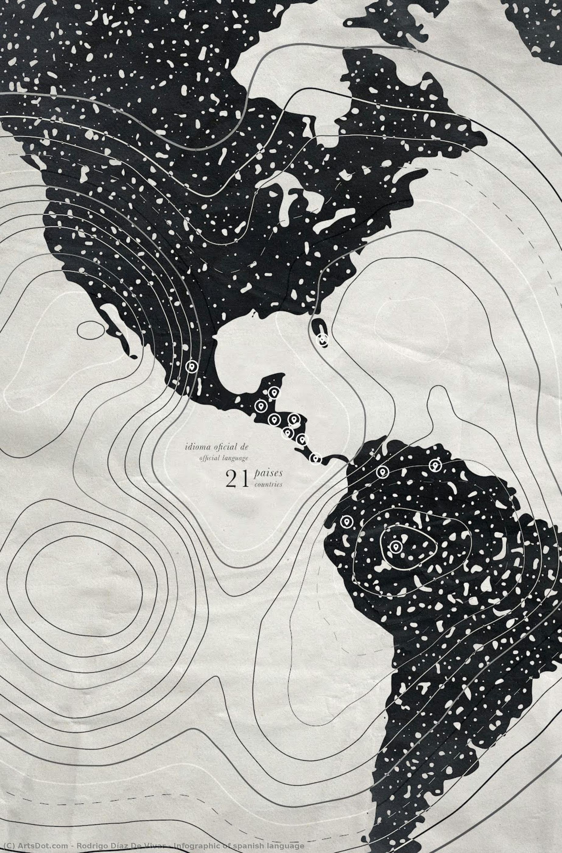 Infographic Of Spanish Language — Rodrigo Díaz De Vivar