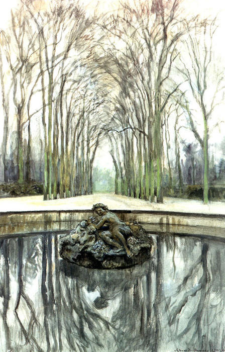 Versailles. Fountain Of Bacchus In The Winter — Alexandre Benois