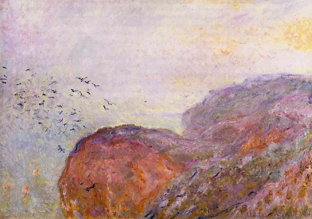 Cliff Near Dieppe — Claude Monet