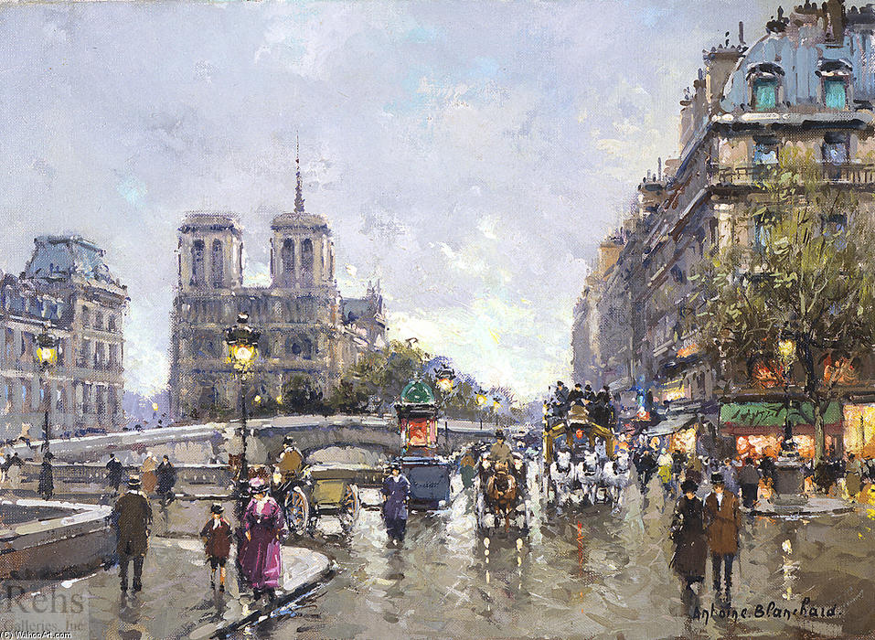 Pont Saint Michel, Notre Dame — Antoine Blanchard (marcel Masson)