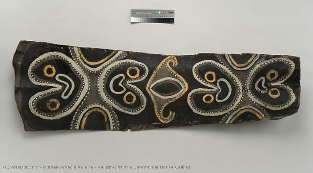 Painting From A Ceremonial House Ceiling — Numei, Amachi Kalaba