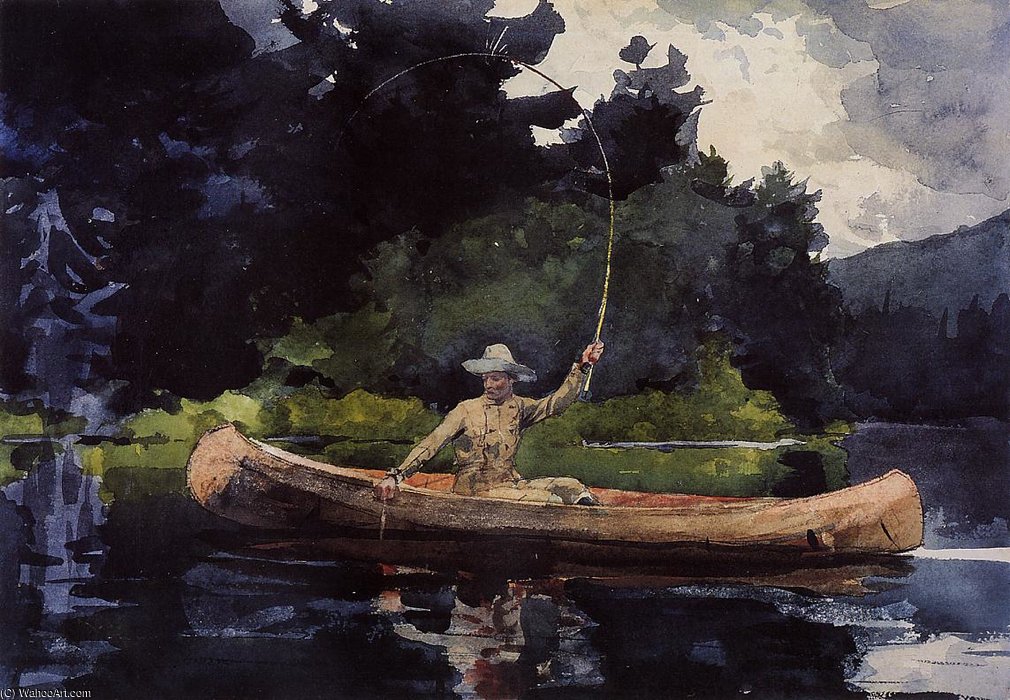 Playing Him Aka The North Woods — Winslow Homer