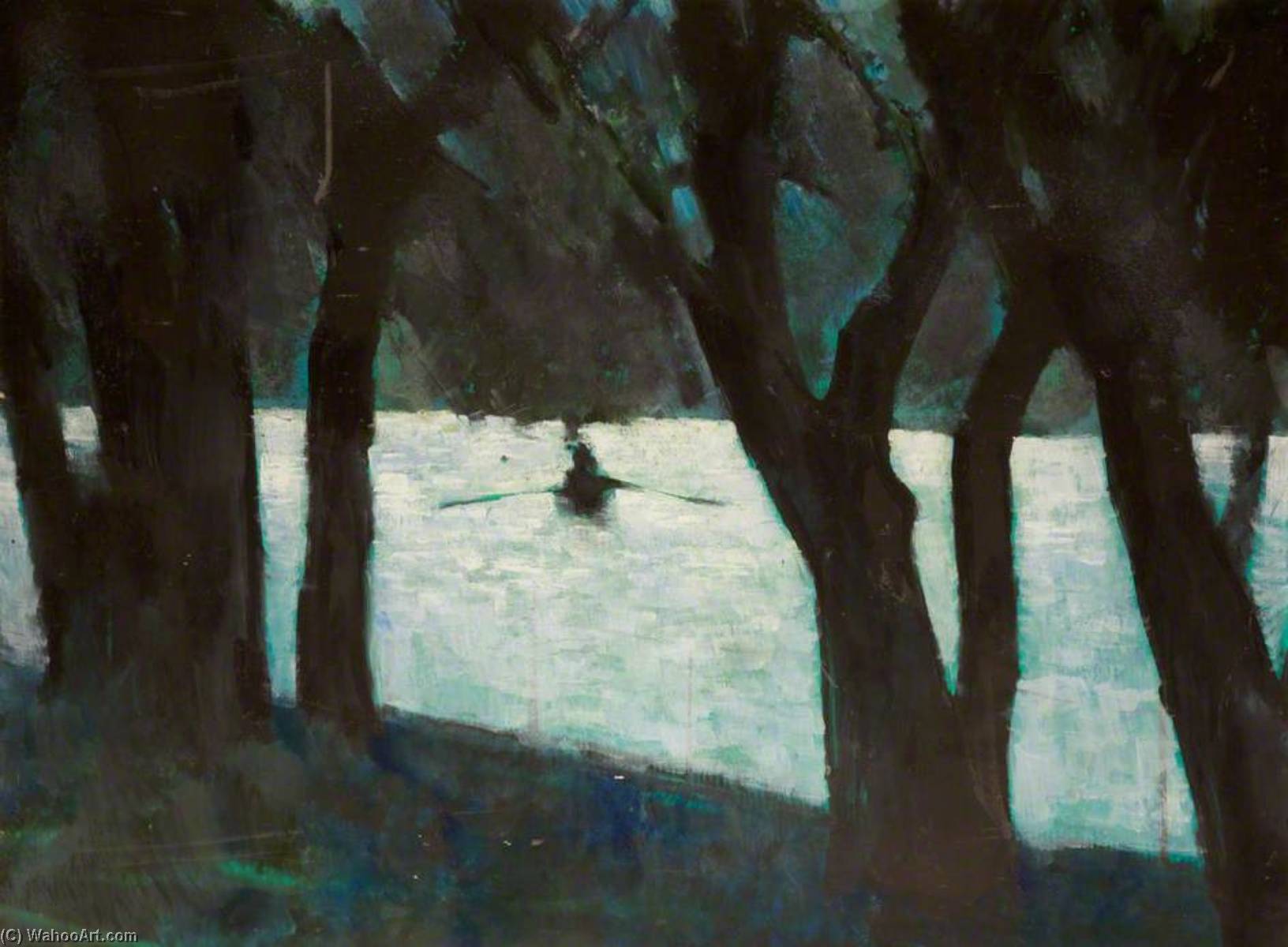 Boating Lake, Alexandra Park, Oldham, Lancashire — Harold Riley
