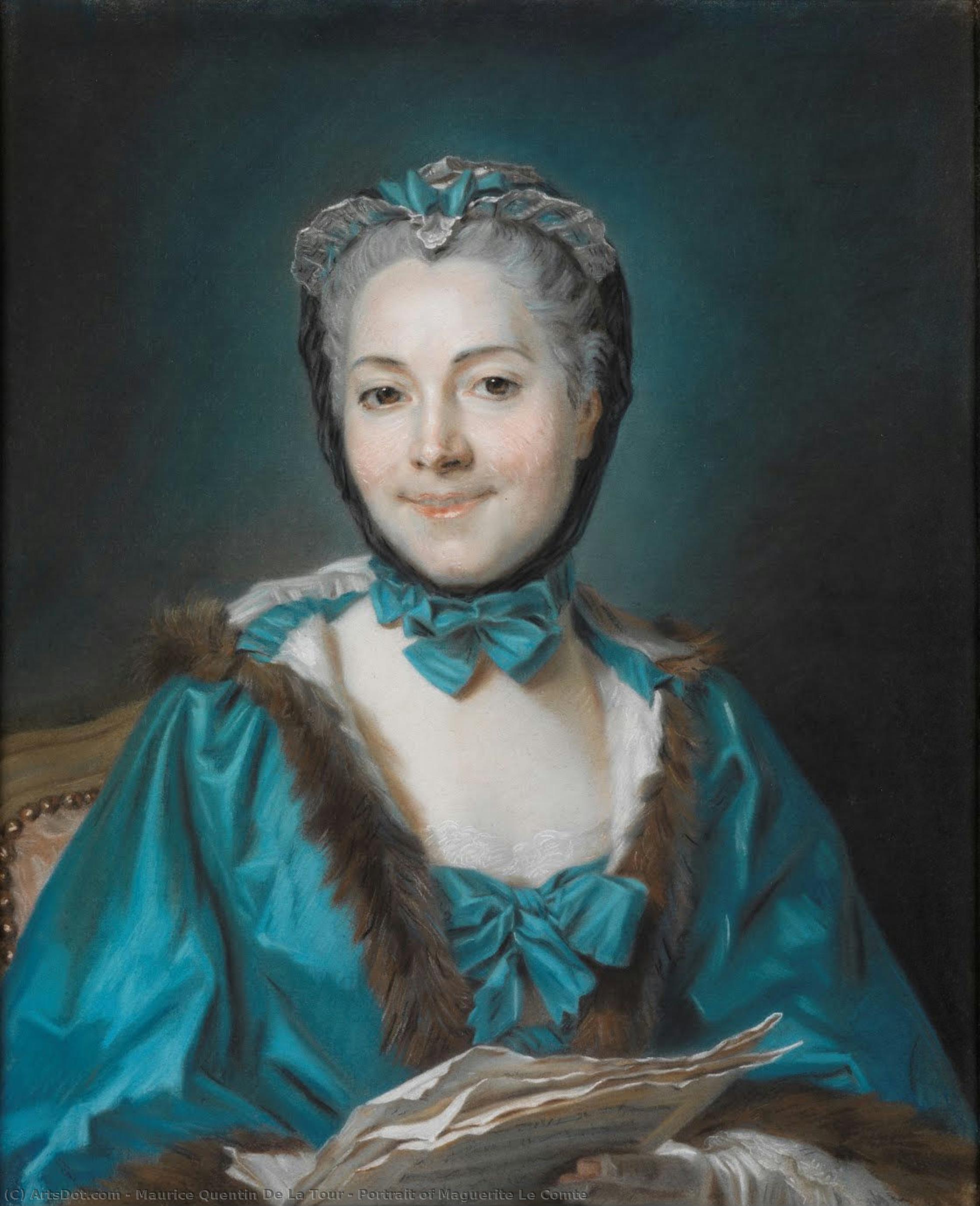 Portrait Of Maguerite Le Comte — Maurice Quentin De La Tour