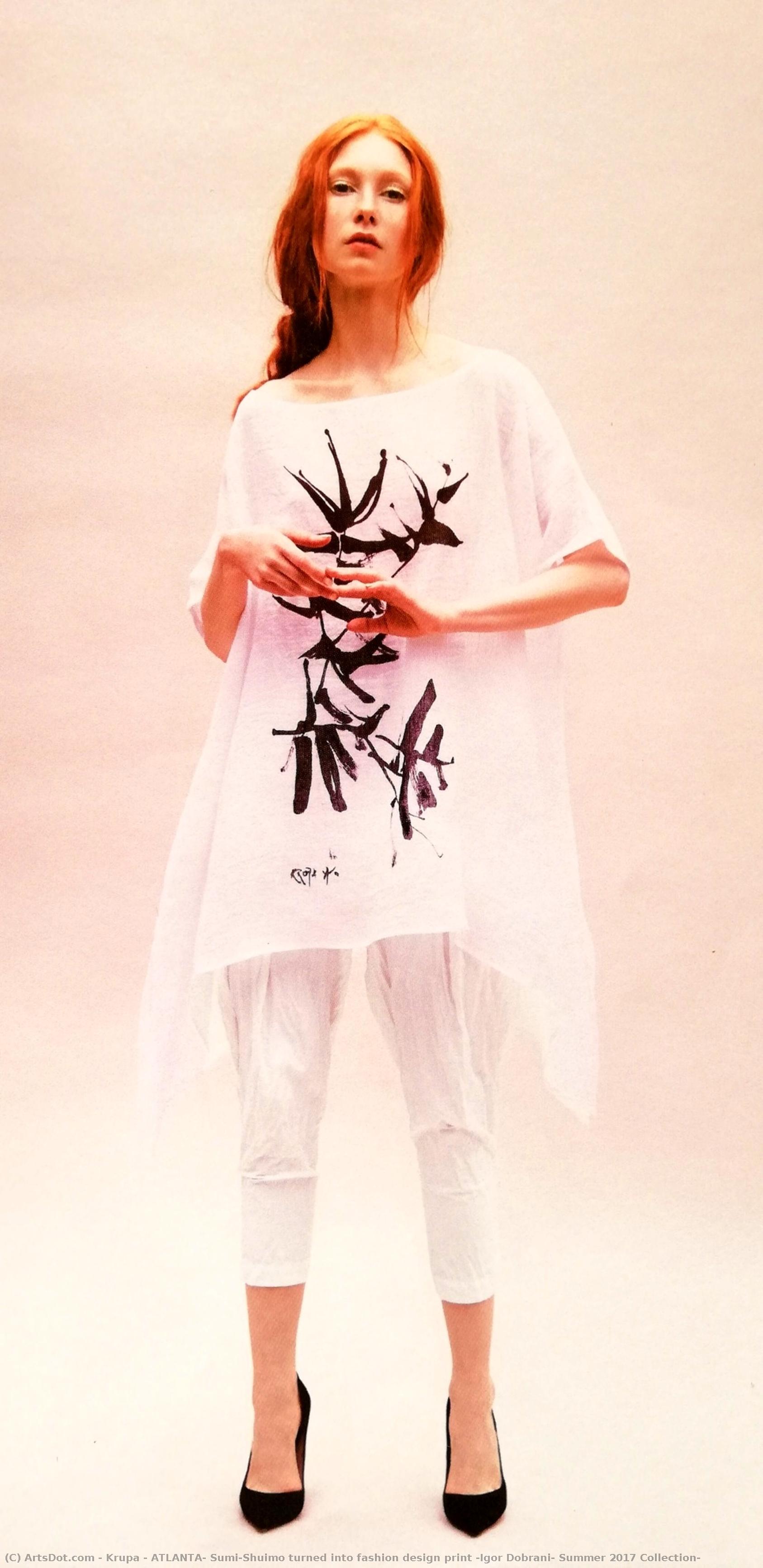 Atlanta: Sumi/shuimo Turned Into Fashion Design Print (igor Dobranić Summer 2017 Collection) — Alfred Freddy Krupa