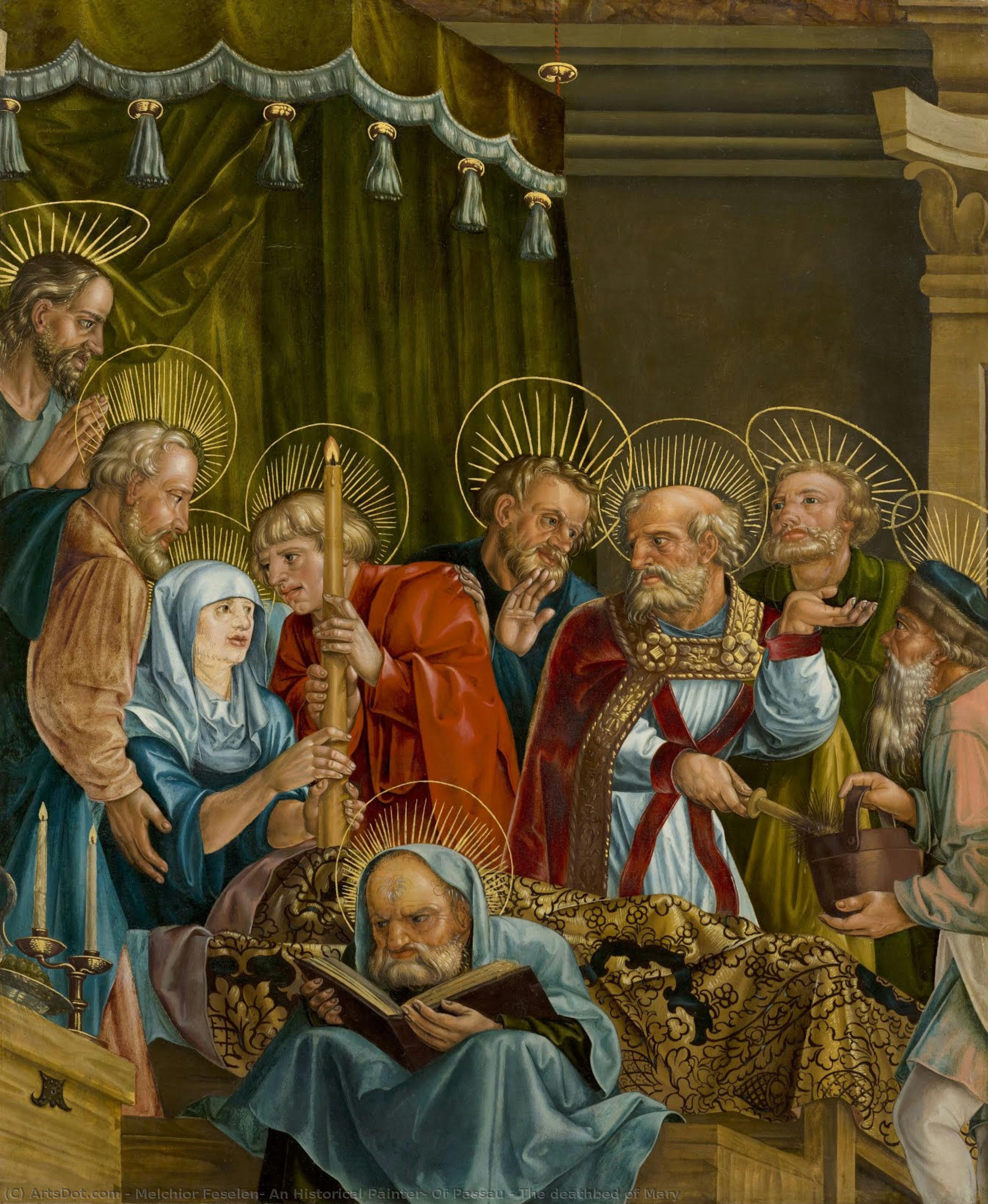 The Deathbed Of Mary — Melchior Feselen, An Historical Painter, Of Passau
