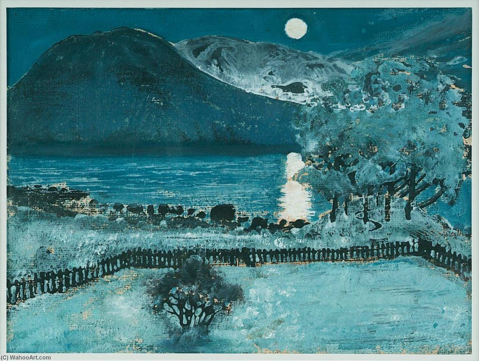 May Moon, Winter Night — Nikolai Astrup