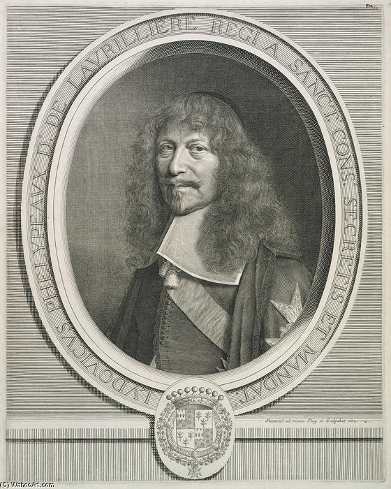 Porträt Louis' Phélypeaux De La Vrillière — Robert Nanteuil