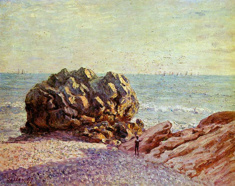 Stor Rock Ladys Cove In The Evening Sun — Alfred Sisley
