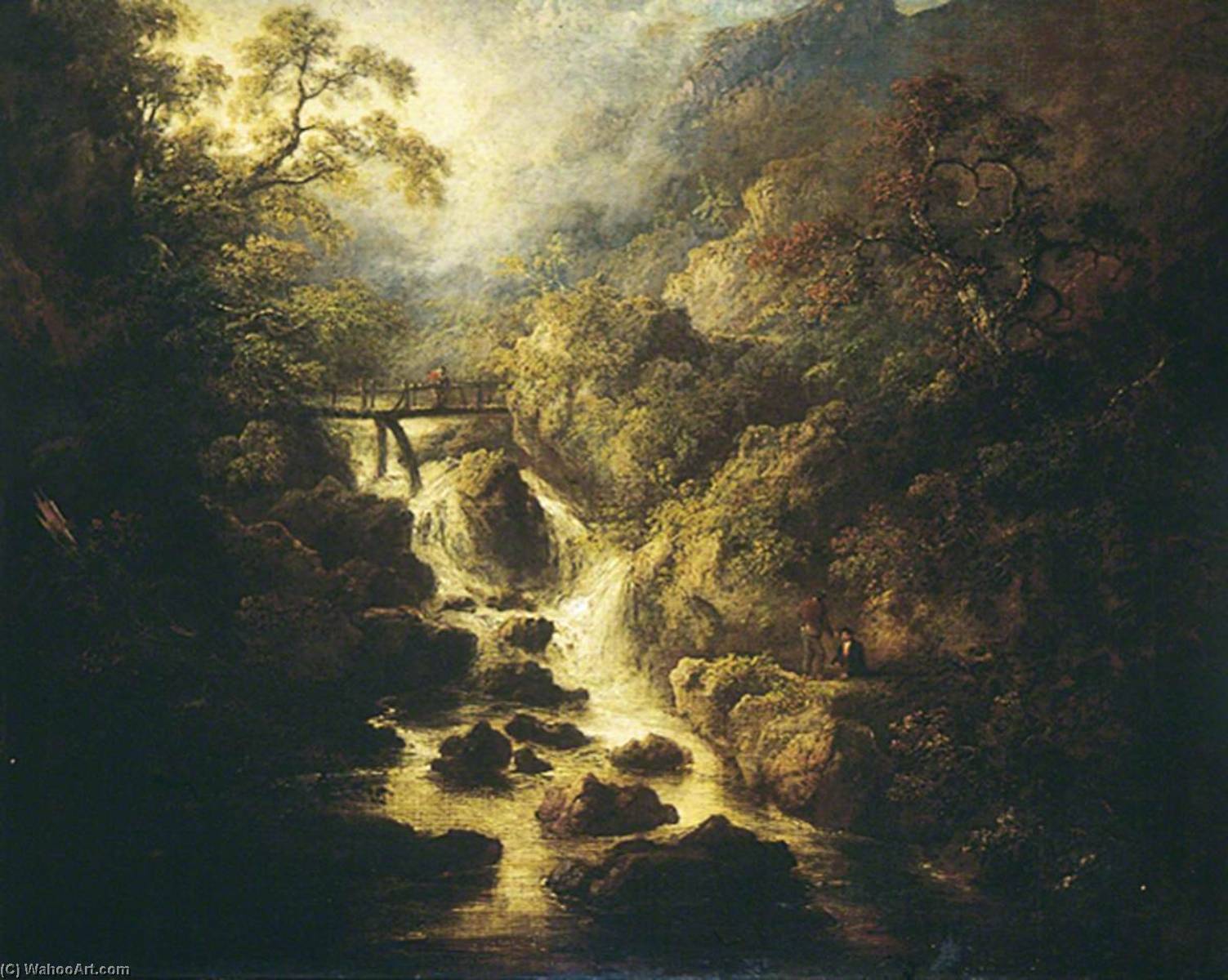 The Waterfall — Charles Henry Schwanfelder