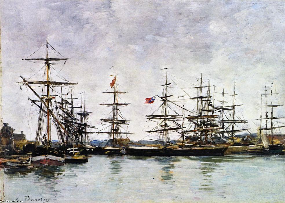 Deauville, The Harbor — Eugène Louis Boudin
