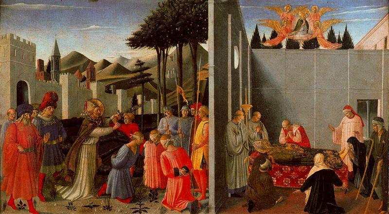 San Nicolás Libera A Los Inocentes, Muerte Del Santo — Fra Angelico