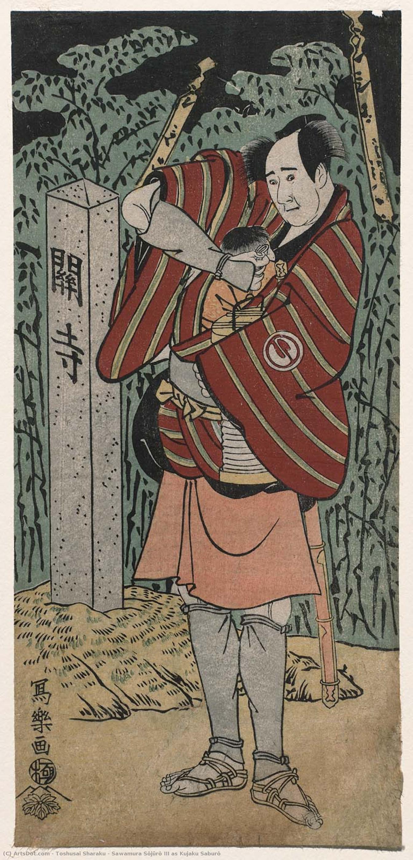 Sawamura Sōjūrō Iii As Kujaku Saburō — Toshusai Sharaku