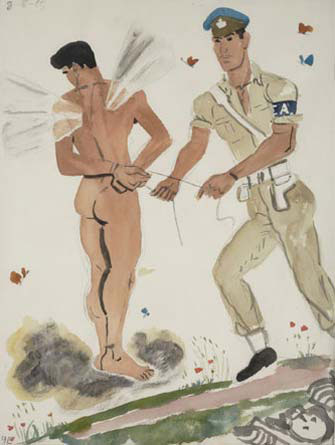 Military Policeman Arresting The Spirit — Yiannis Tsaroychis