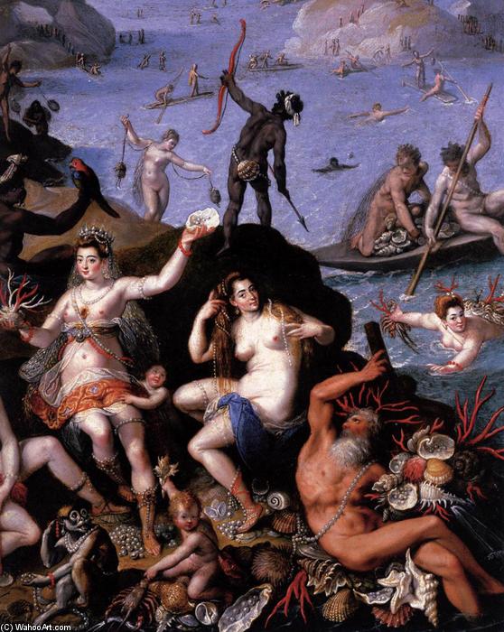 The Coral Fishers (detail) — Jacopo Zucchi