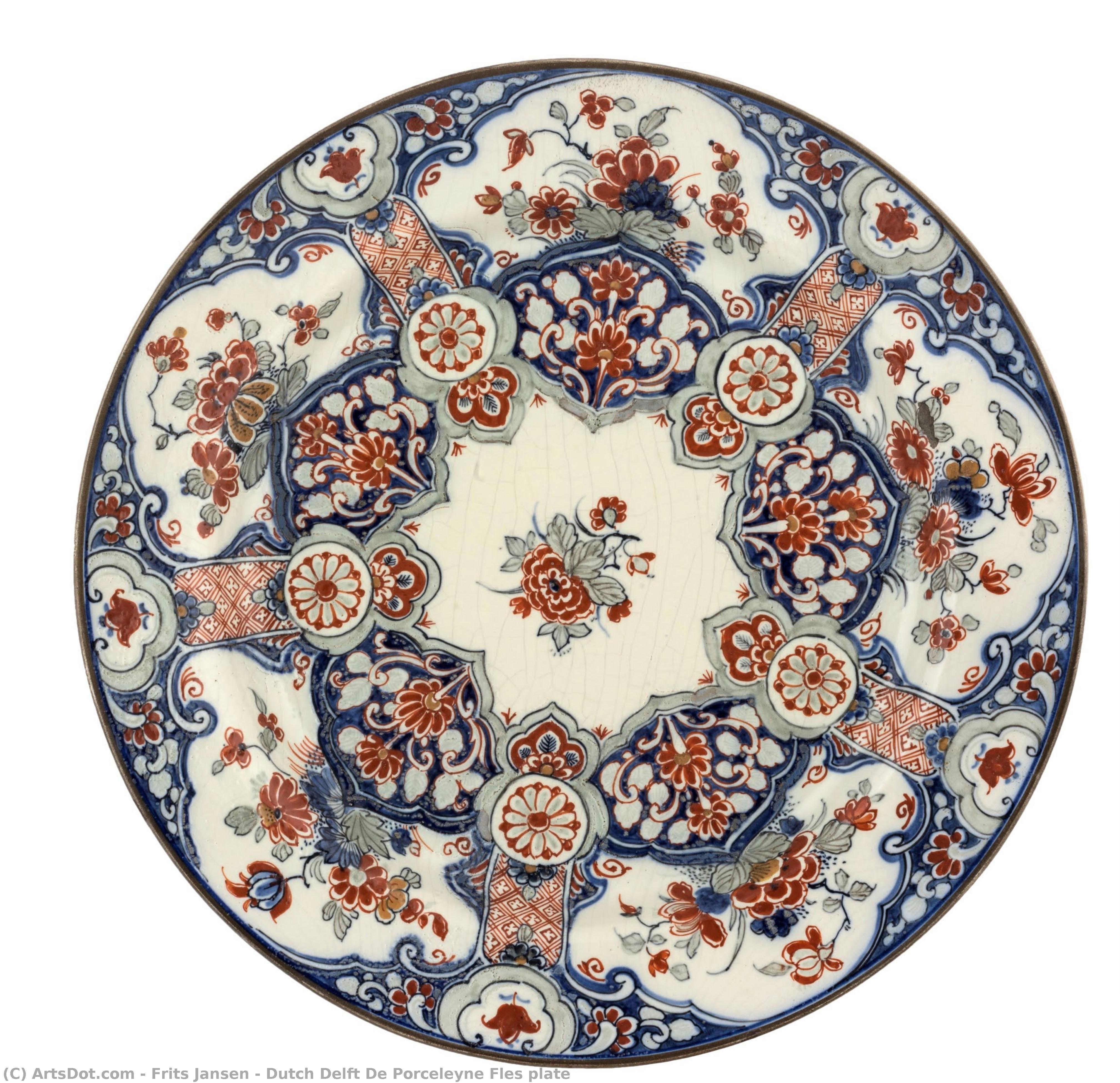 Dutch Delft De Porceleyne Fles Plate — Frits Jansen