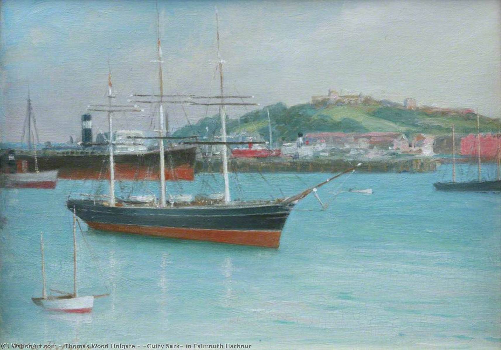 'cutty Sark' In Falmouth Harbour — Thomas Wood Holgate