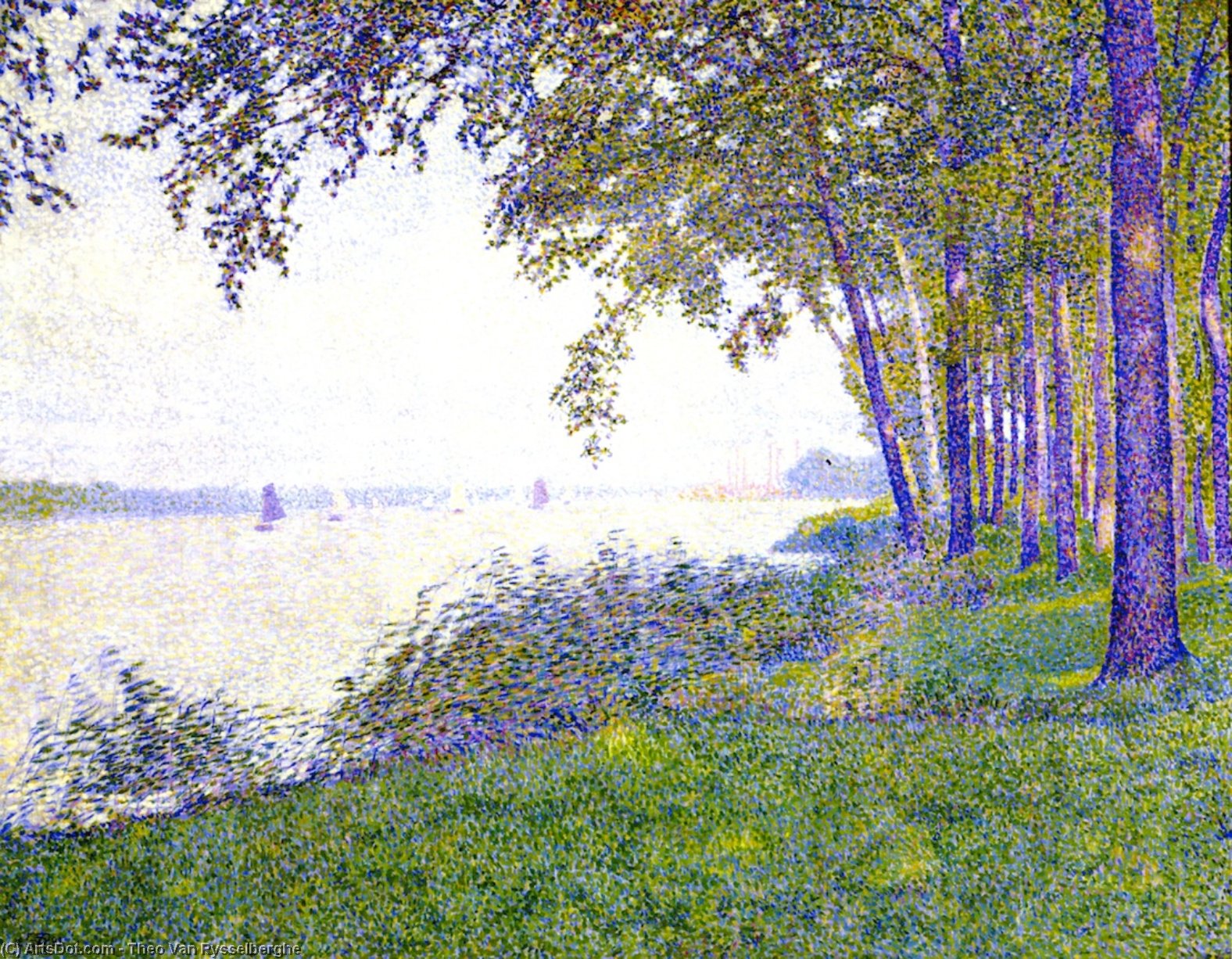 The Scheldt Upstream From Antwerp: After The Fog — Theo Van Rysselberghe