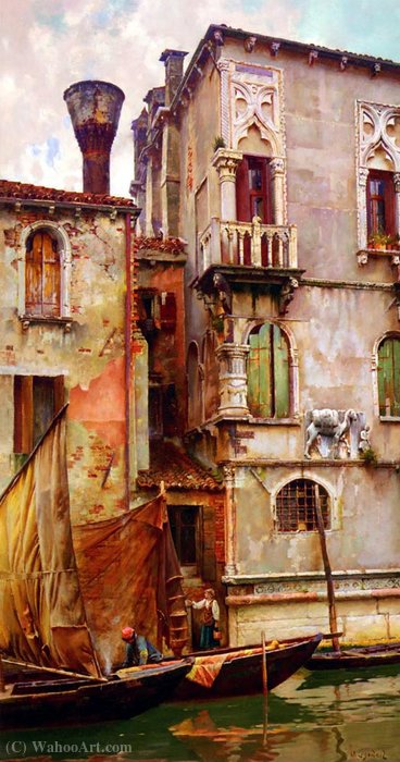 A Venetian Backwater — William Logsdail