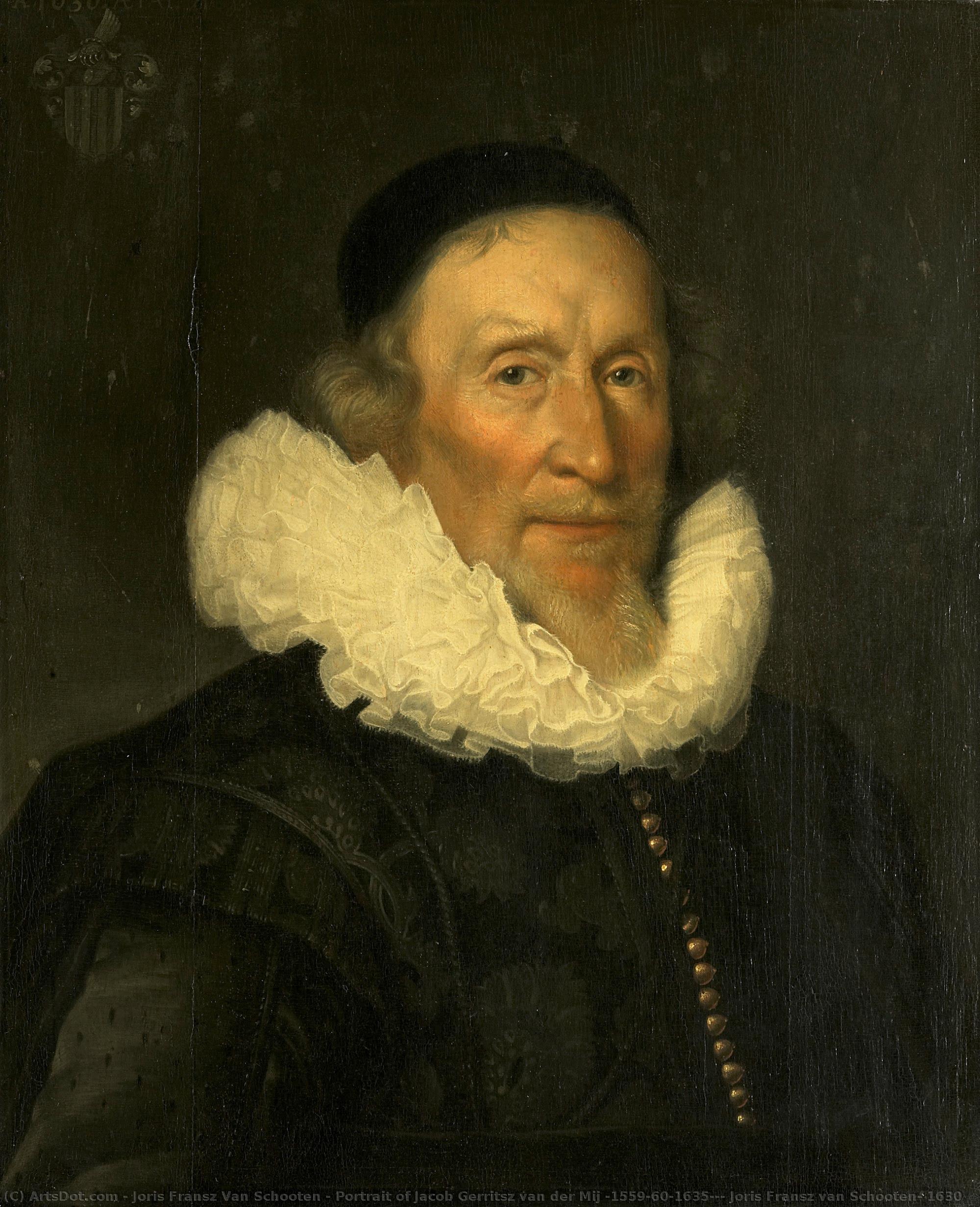 Portrait Of Jacob Gerritsz Van Der Mij (1559/60-1635?), Joris Fransz Van Schooten, 1630 — Joris Fransz Van Schooten