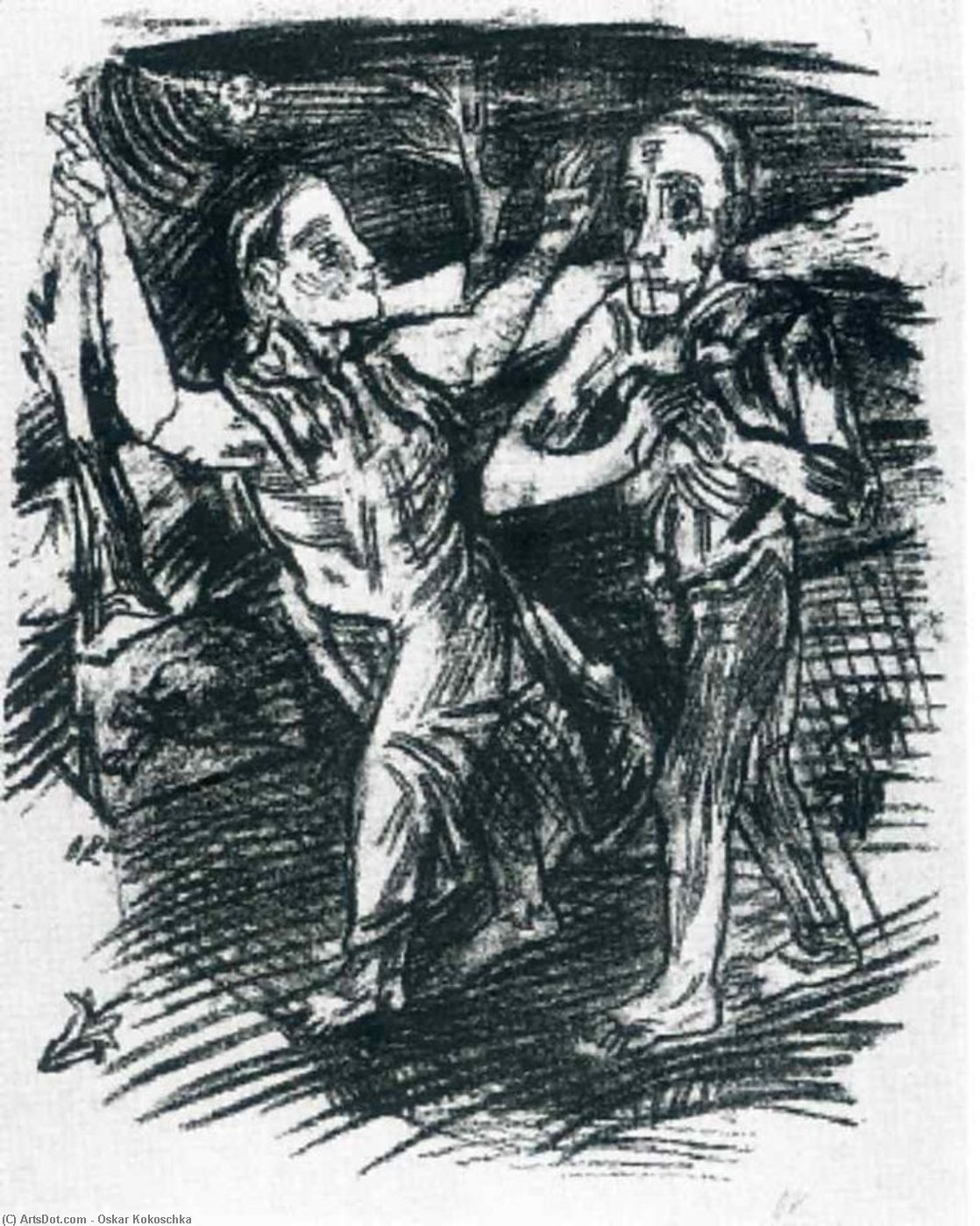 The Woman Leads The Man — Oskar Kokoschka