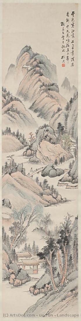 Landscape In The Style Of Ma Wan — Gu Yun