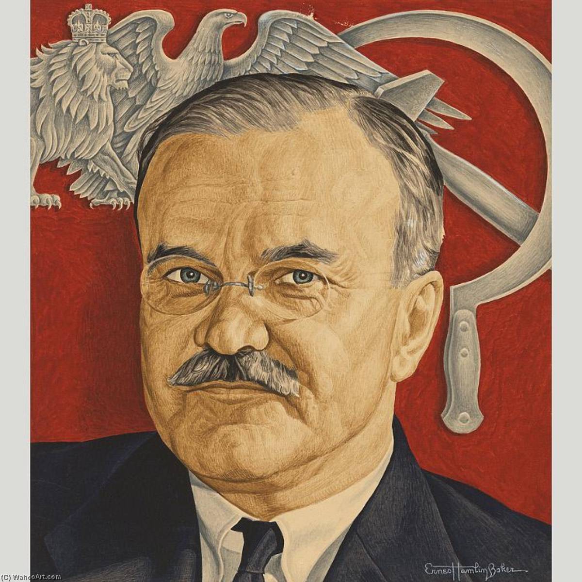 Viaschelav Molotov — Ernest Hamlin Baker