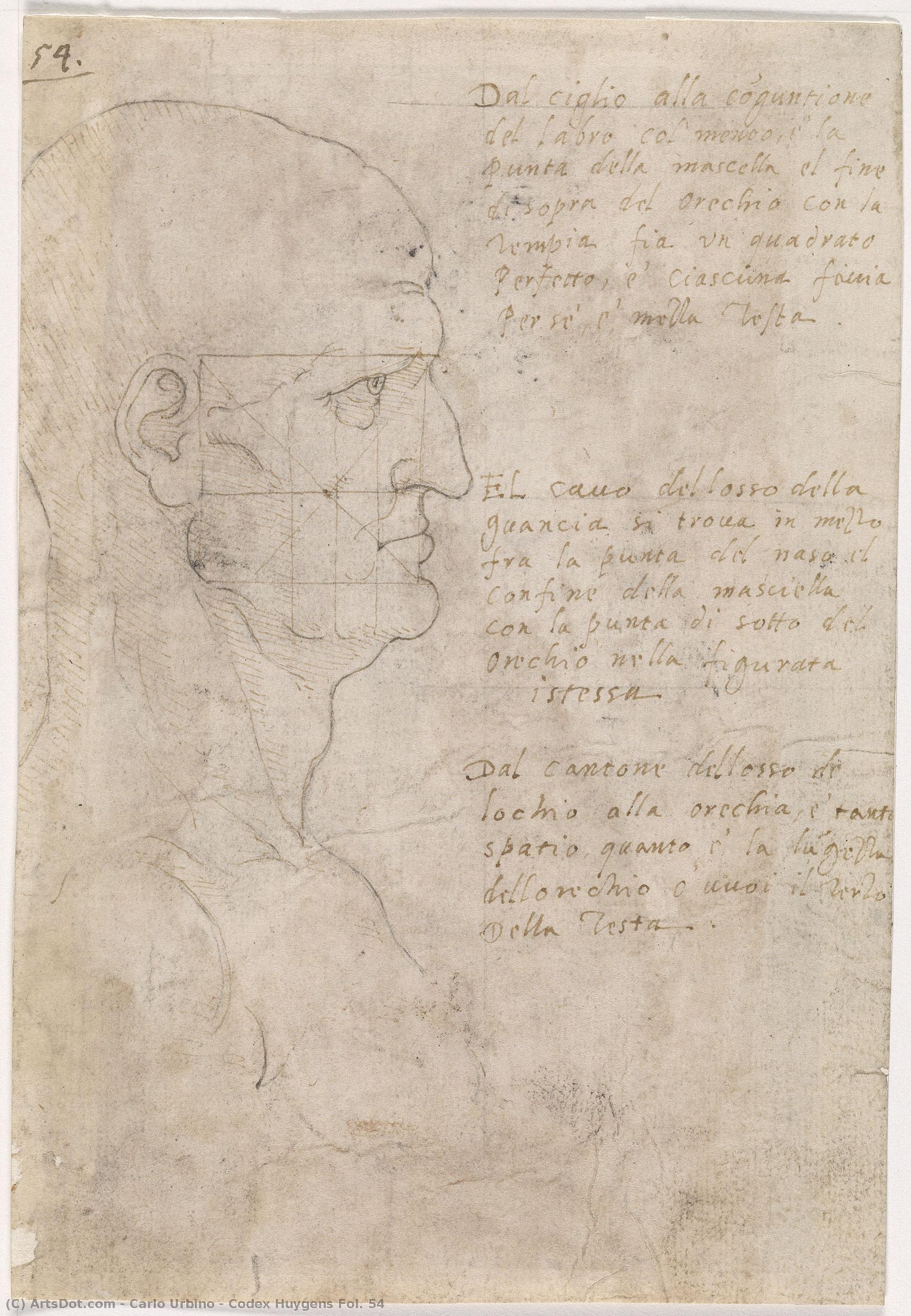 Codex Huygens Fol. 54 — Carlo Urbino