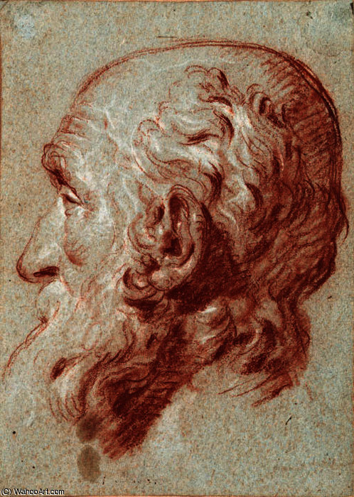 The Head Of Giulio Contarini, After Alessandro Vittoria — Giambattista Tiepolo