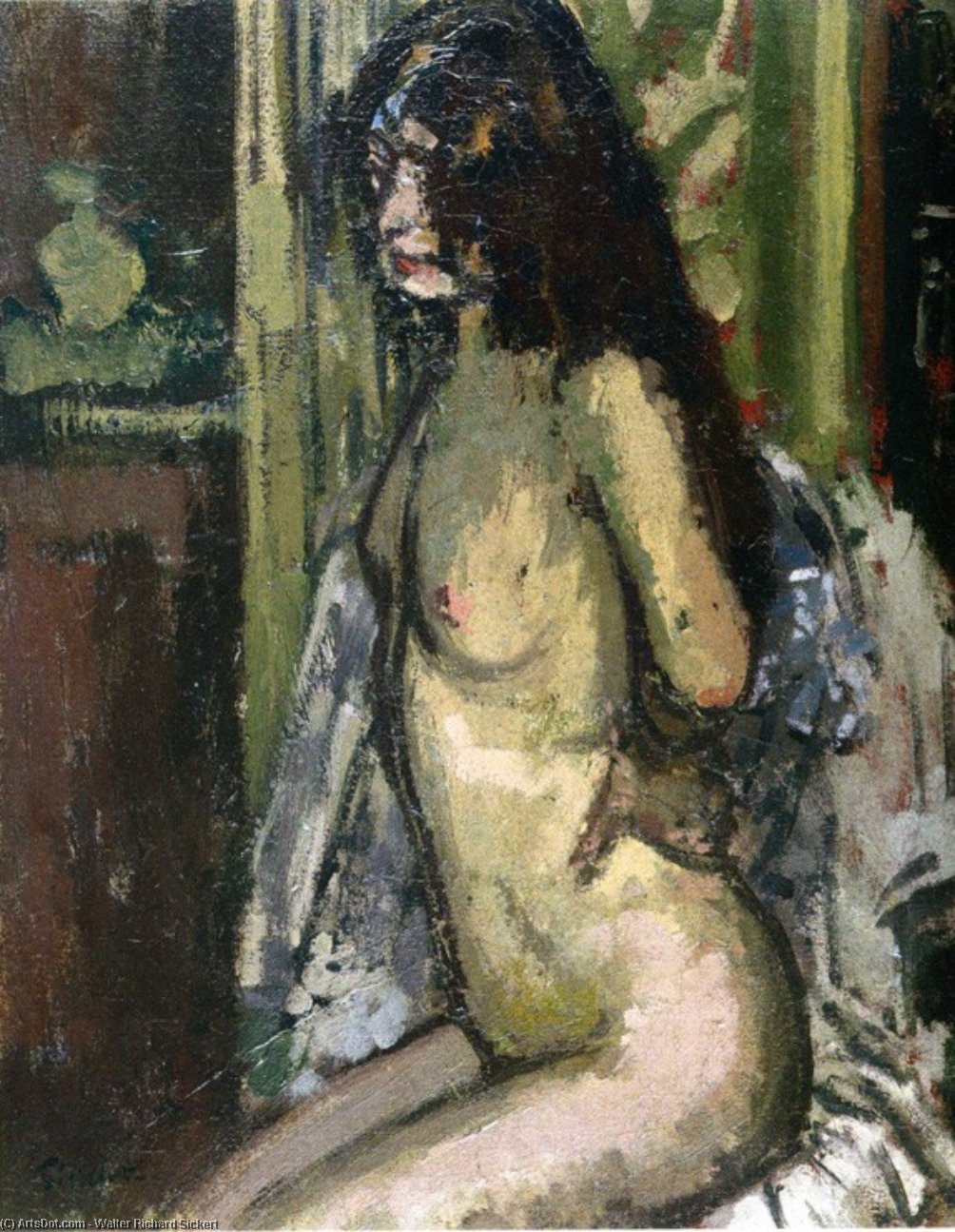 Seated Nude, Paris — Уолтер Ричард Сиккерт