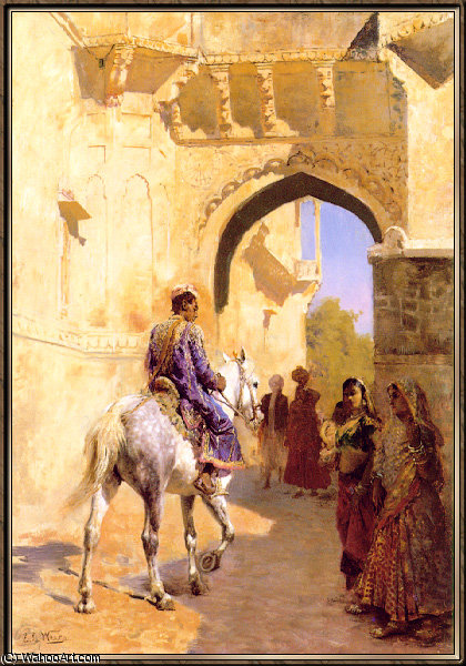 Street Scene In India — Edwin Lord Weeks