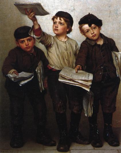 Morning Papers — John George Brown