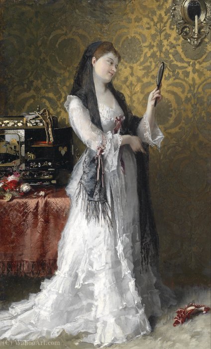 Dame Im Boudoir — Conrad Kiesel