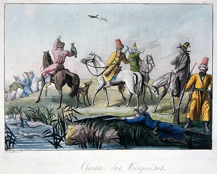 Kirghiz Hunters Shooting And Hunting — Gallo Gallina